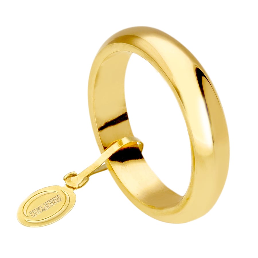Fede Nuziale Unoaerre Classica 7 Grammi Oro Giallo 18 kt-Gioielleria Fichera Preziosi Fede Nuziale Unoaerre Classica 7 Grammi Oro Giallo 18 kt - immagine 1