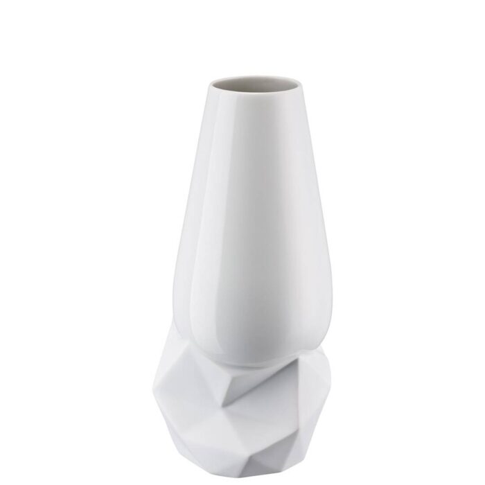 Vaso Rosenthal Geode Porcellana Bianco 27 cm - immagine 4