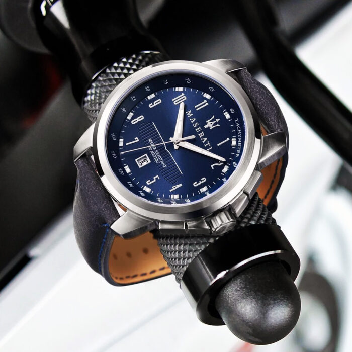 Orologio Uomo Maserati Successo Solo Tempo Pelle Blu R8851121003 - immagine 3