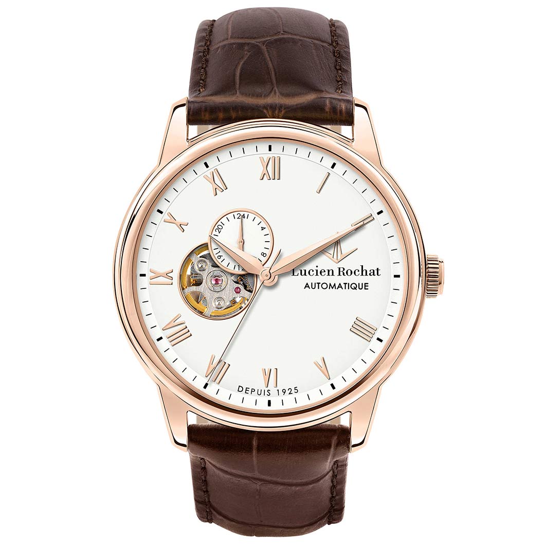 ICONIC By Lucien Rochat Orologio Uomo Automatico Cassa 42mm Acciaio E Pelle – R0421116004