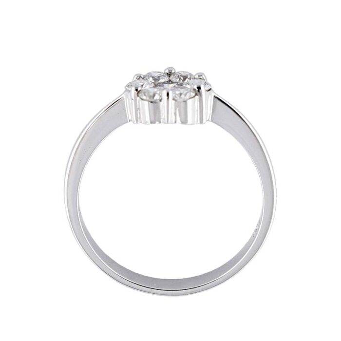 Anello Donna Solitario Multi Pietra Diamanti Naturali 0,57 ct - immagine 2