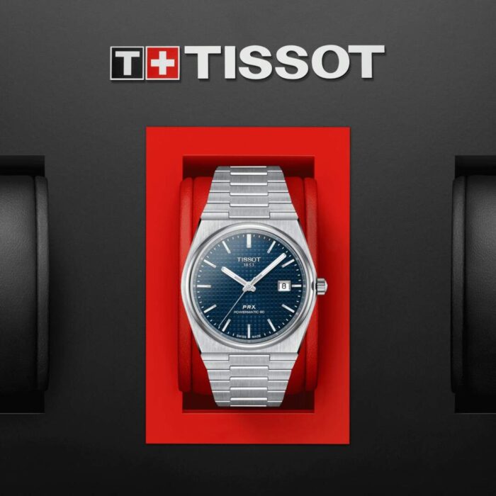 Orologio Uomo Tissot PRX POWERMATIC 80 Blu T1374071104100 - immagine 5