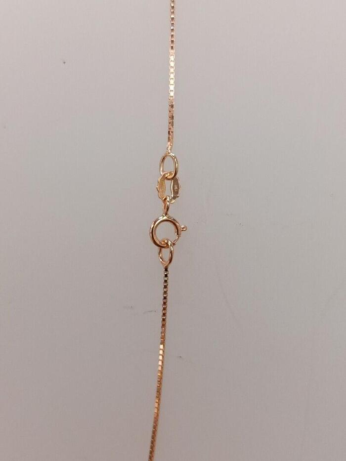 Collana Unisex Veneziana Oro Rosa 18 kt 45 cm - immagine 2