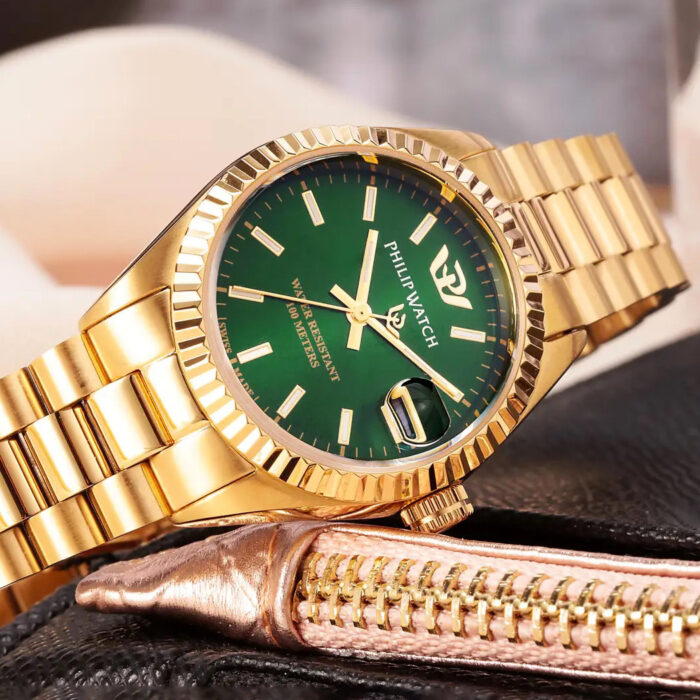 Orologio Donna Philip Watch Caribe Oro Quadrante Verde R8253597591 - immagine 3