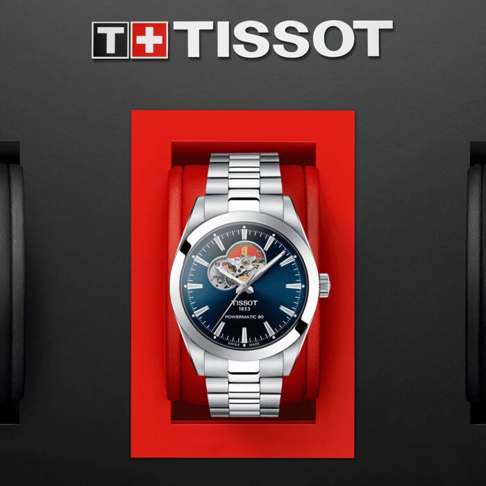 Orologio Uomo Tissot Gentleman Powermatic 80 Open Heart T1274071104101 - immagine 6