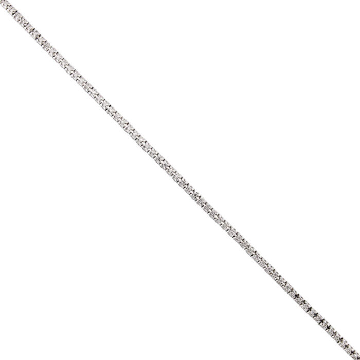 Bracciale Tennis in Oro Bianco 18 kt E Diamanti Naturali E Color da 1,03 ct - immagine 3