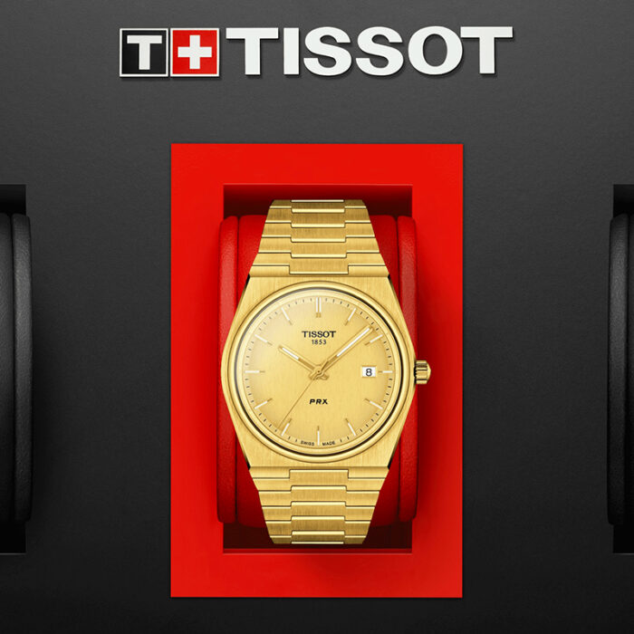 Orologio Uomo Tissot PRX 40 MM ORO T1374103302100 - immagine 5