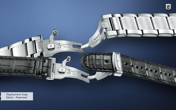 Orologio Uomo Eberhard Extra-Fort Automatic Acciaio Quadrante Blu 41029.09 - immagine 3