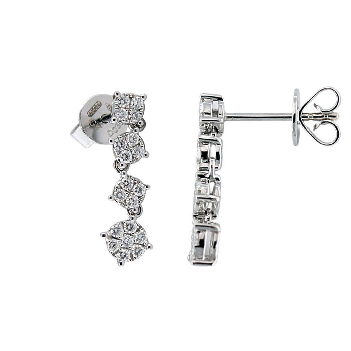 Orecchini Pendenti Donna Giorgio Visconti Oro E Diamanti Naturali BBX39160 - immagine 3