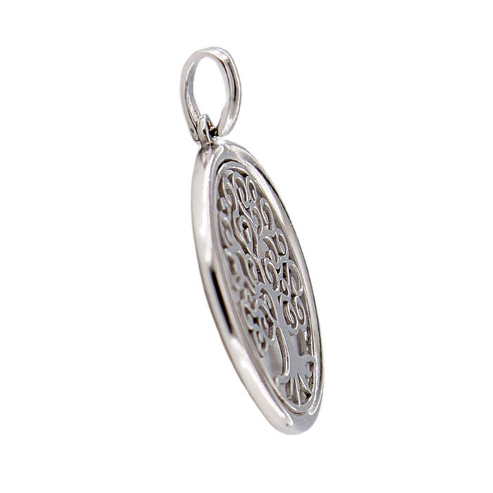 Ciondolo Collana Albero della vita Oro Bianco 18 kt - immagine 2