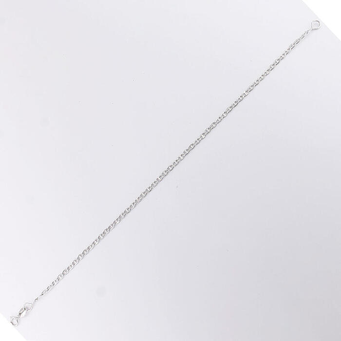 Bracciale Unisex In Oro Bianco 18 kt Traversino taglio laser - immagine 3