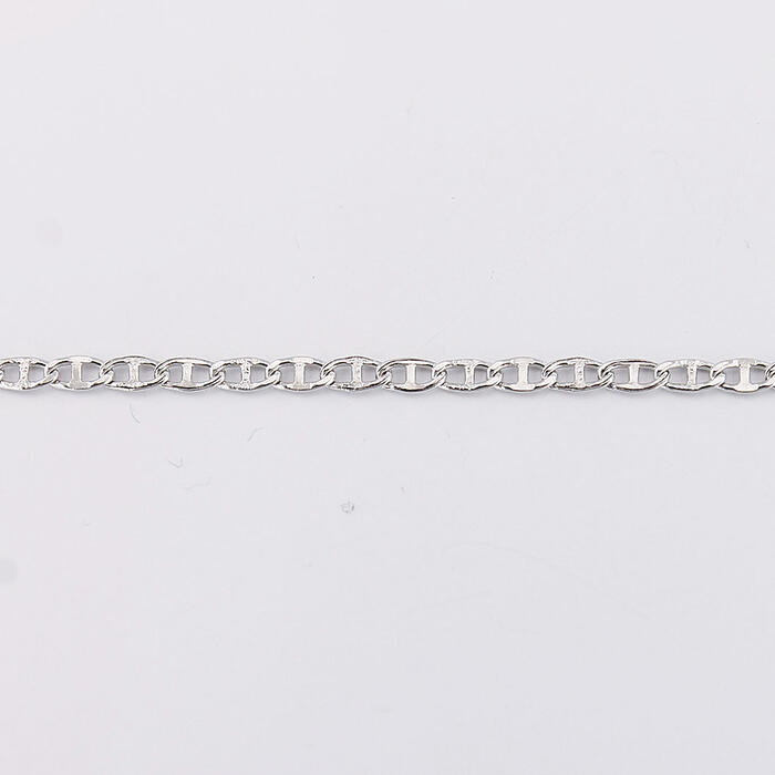 Bracciale Unisex In Oro Bianco 18 kt Traversino taglio laser - immagine 2