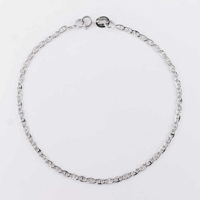 Bracciale Unisex In Oro Bianco 18 kt Traversino taglio laser - immagine 4