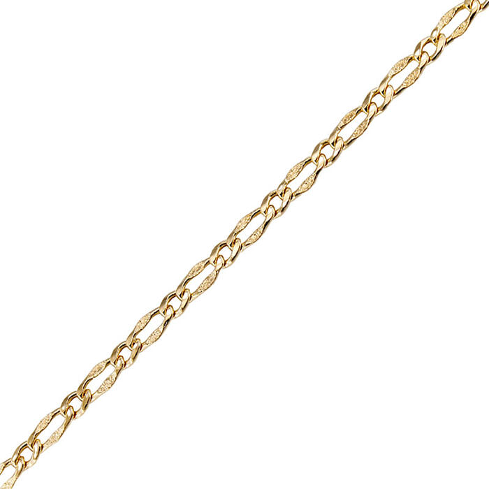 Bracciale Unisex In Oro Giallo 18 kt Catena Diamantata Laser - immagine 2