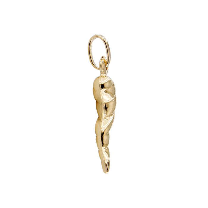 Ciondolo Pendente Collana Corno Oro Giallo 18 kt 3,20 cm - immagine 2