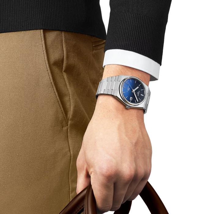 Orologio Uomo Tissot PRX POWERMATIC 80 Blu Gradient 40 mm T1374071105101 - immagine 2