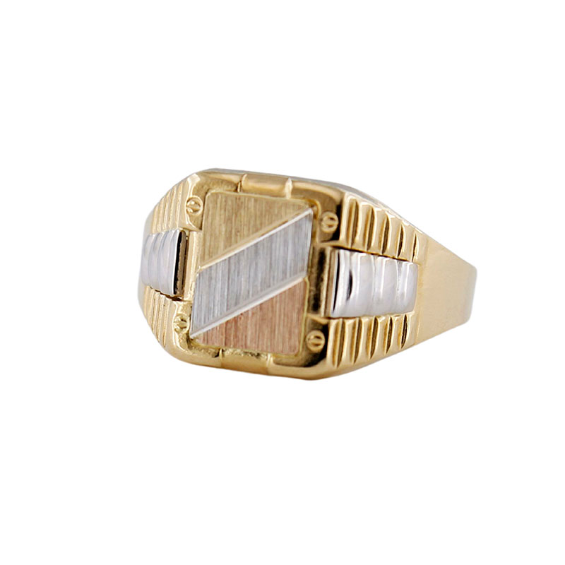 Anello Uomo Chevalier In Acciaio Inossidabile Oro - Misure Dal 20 Al 30 (22)