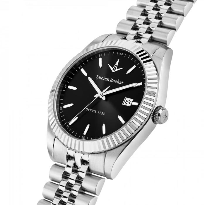 Orologio Uomo Lucien Rochat Bienne Acciaio Nero 41 mm R0453124008 - immagine 4