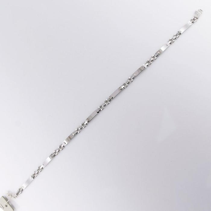 Bracciale Uomo Semirigido Oro bianco 18 kt - immagine 3