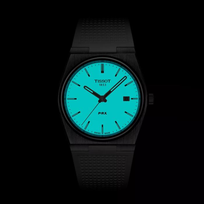 Orologio Uomo Tissot PRX Cinturino Silicone Bianco T1374101701100 - immagine 3