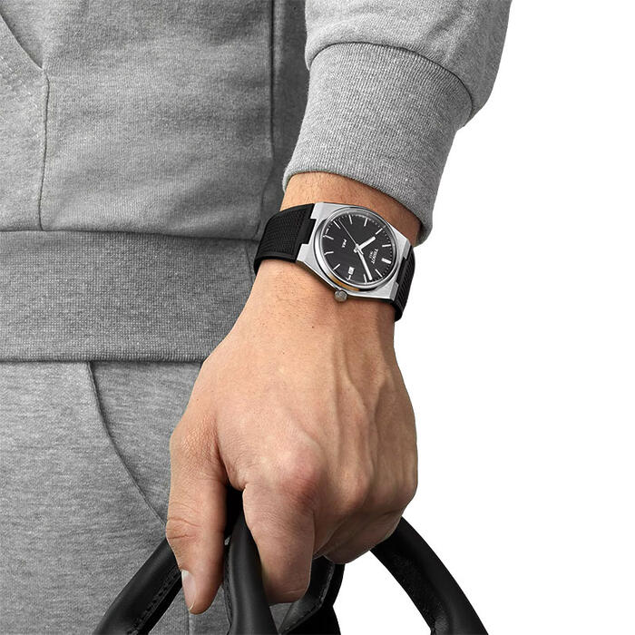 Orologio Uomo Tissot PRX Cinturino Silicone Nero T1374101705100 - immagine 2