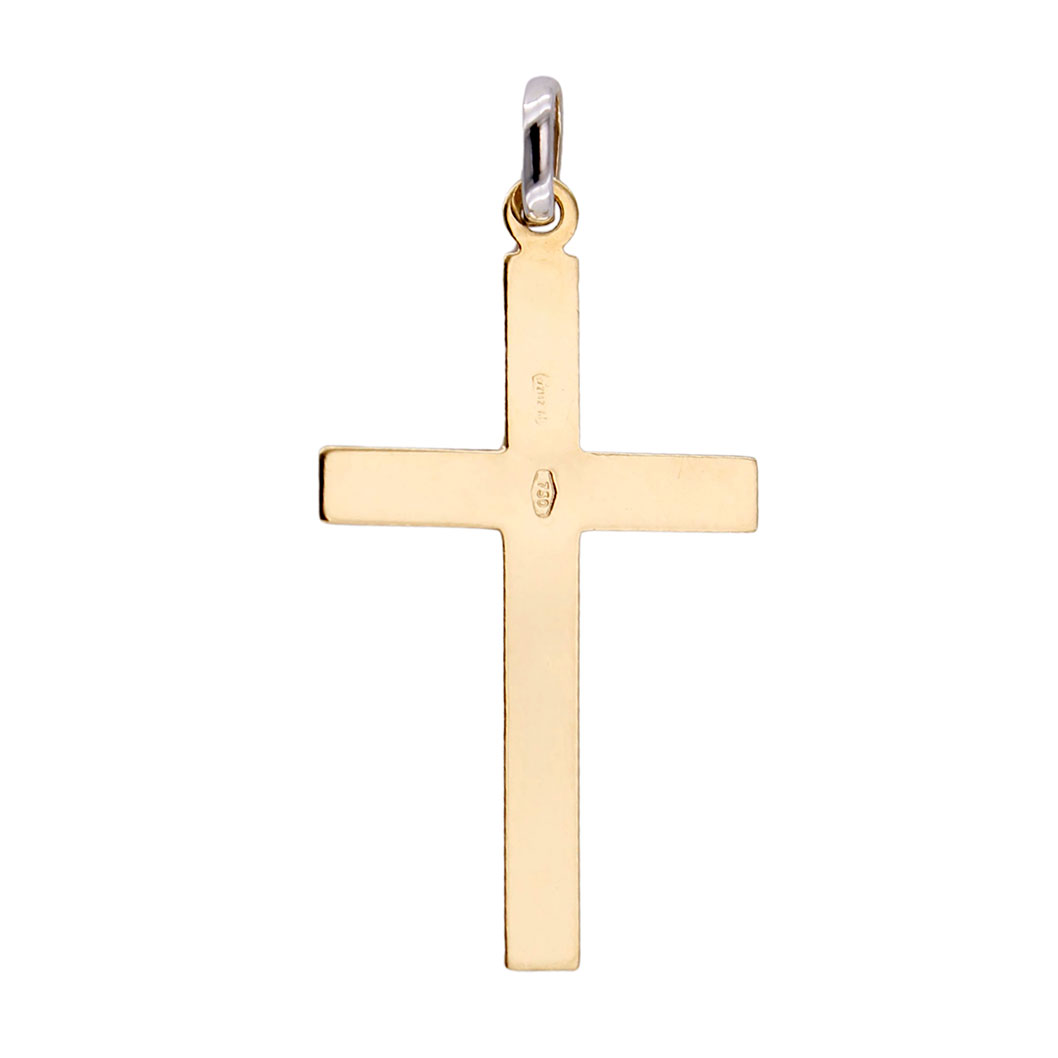 Catenina Oro 14k Bicolore (Giallo E Bianco), Larghezza 1,5 Mm