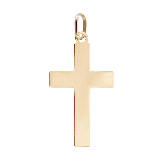 Pendente Croce in Oro Giallo 18 kt con Gesù in Oro Bianco 18 kt - immagine 3
