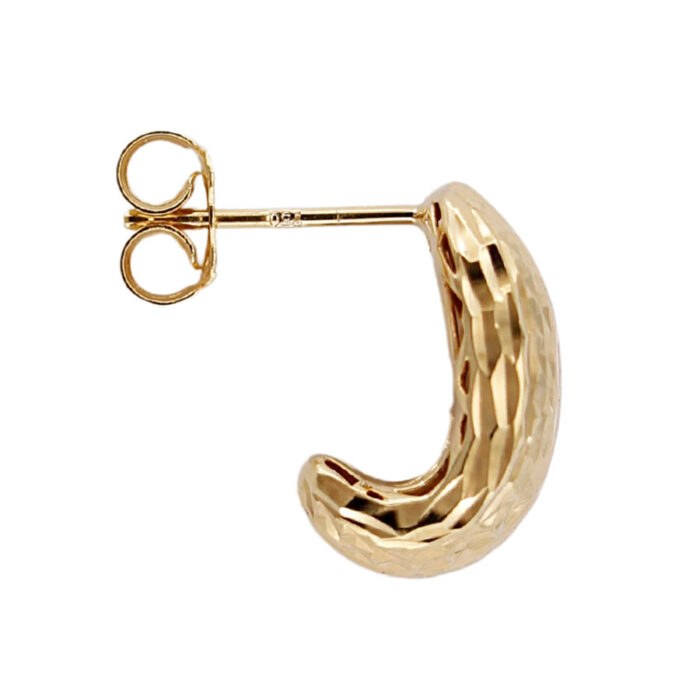 Orecchini Donna tre colori Oro 18 kt Giallo Rosa e Bianco diamantati Laser - immagine 2