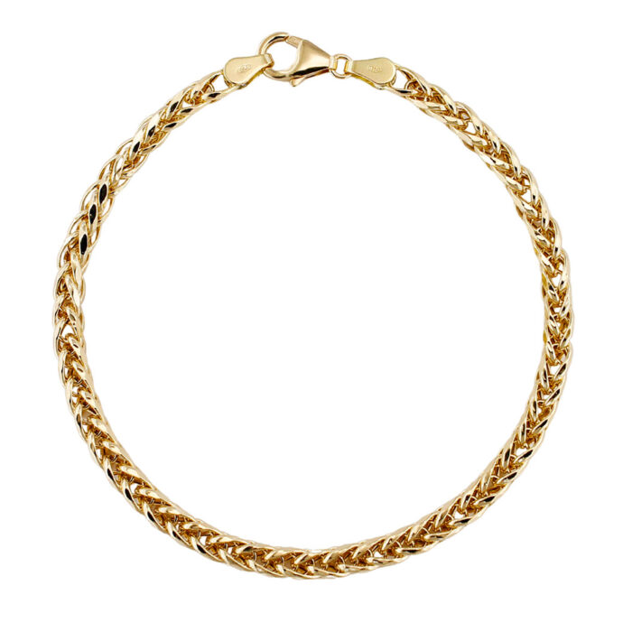 Bracciale In Oro Giallo 18 kt Maglia Spigona 19 cm - immagine 2