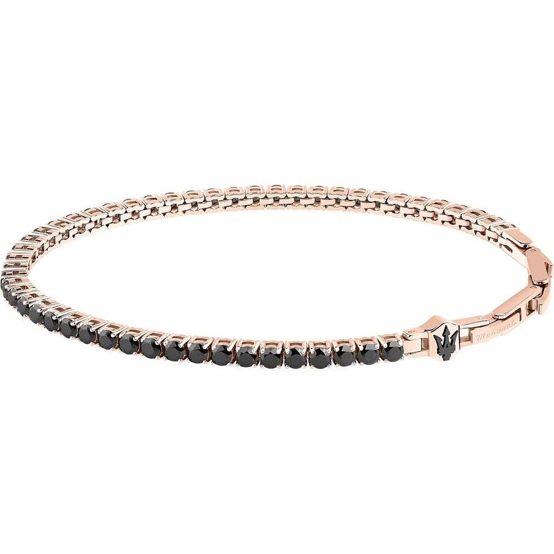 Bracciale Tennis Personalizzato Nome In Arabo - Acciaio Inox Nero, Oro, Rosa - Gioiello Islamico Uomo/Donna