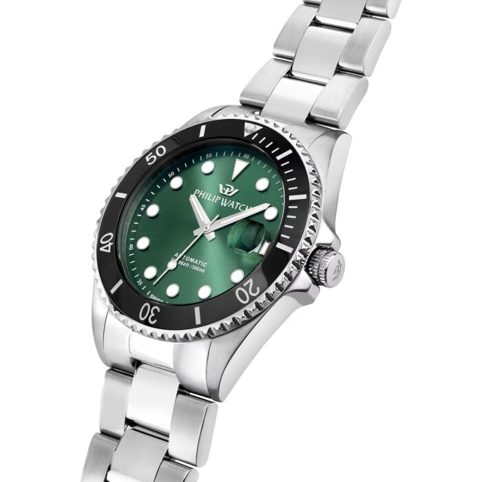 Orologio Uomo Philip Watch Caribe Diving Automatico Verde R8223597118 - immagine 2