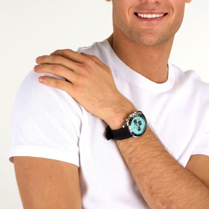 Orologio Uomo Lucien Rochat Lèman Cronografo Turchese R0471617005 - immagine 2