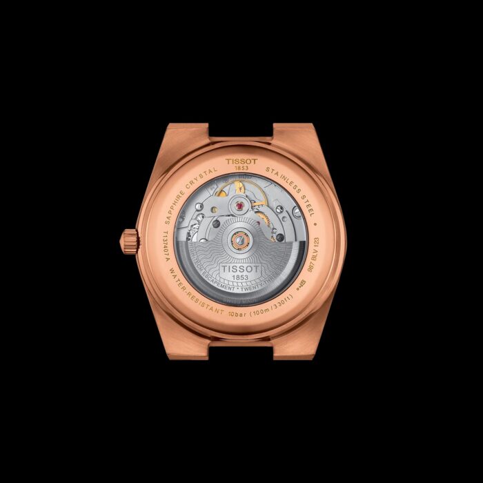 Orologio Uomo Tissot PRX POWERMATIC 80 Oro Rosa/Blu 40 mm - immagine 3