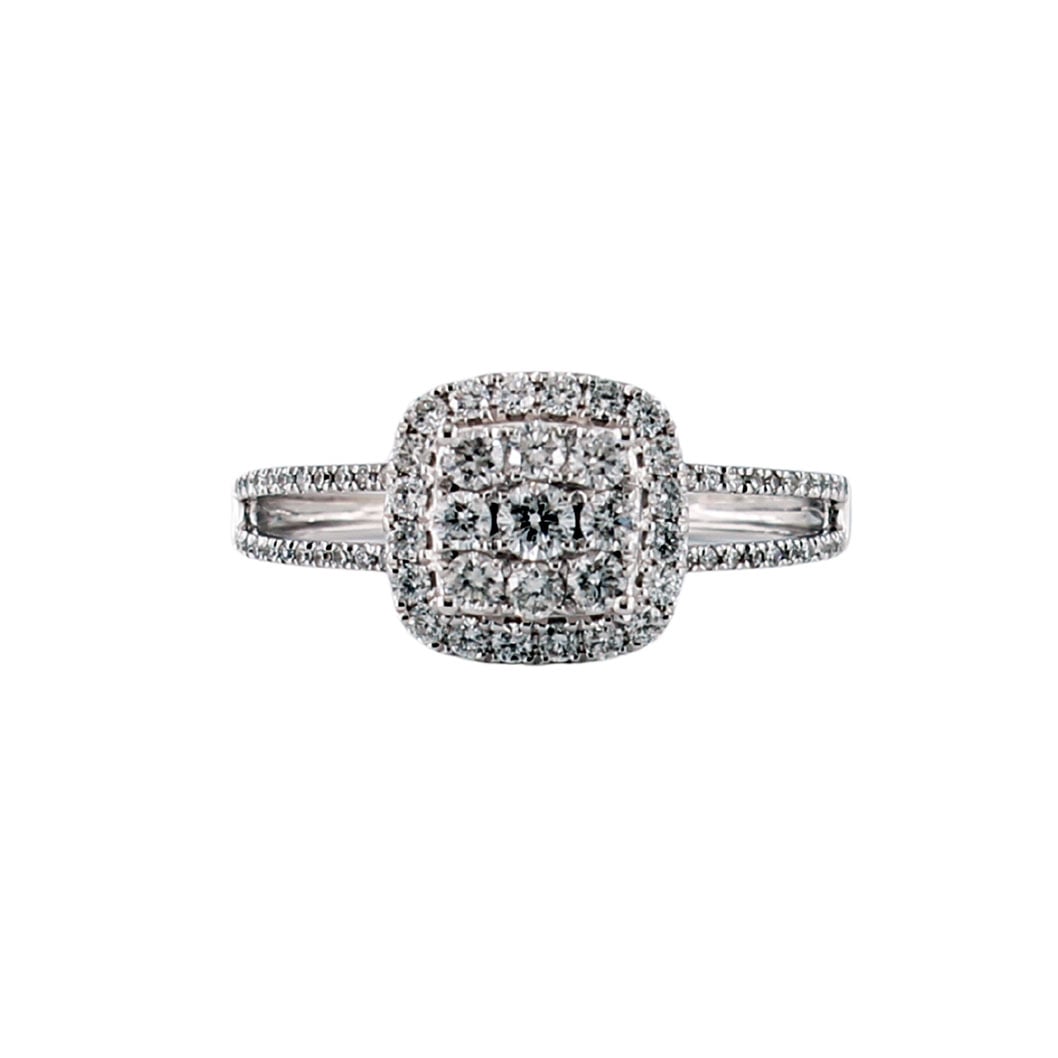 Anello-Donna-Solitario-Multi-Pietra-Diamanti-Naturali-0,52-ct-Fichera-Preziosi Anello Donna Solitario Multi Pietra Diamanti Naturali 0,52 ct - immagine 1