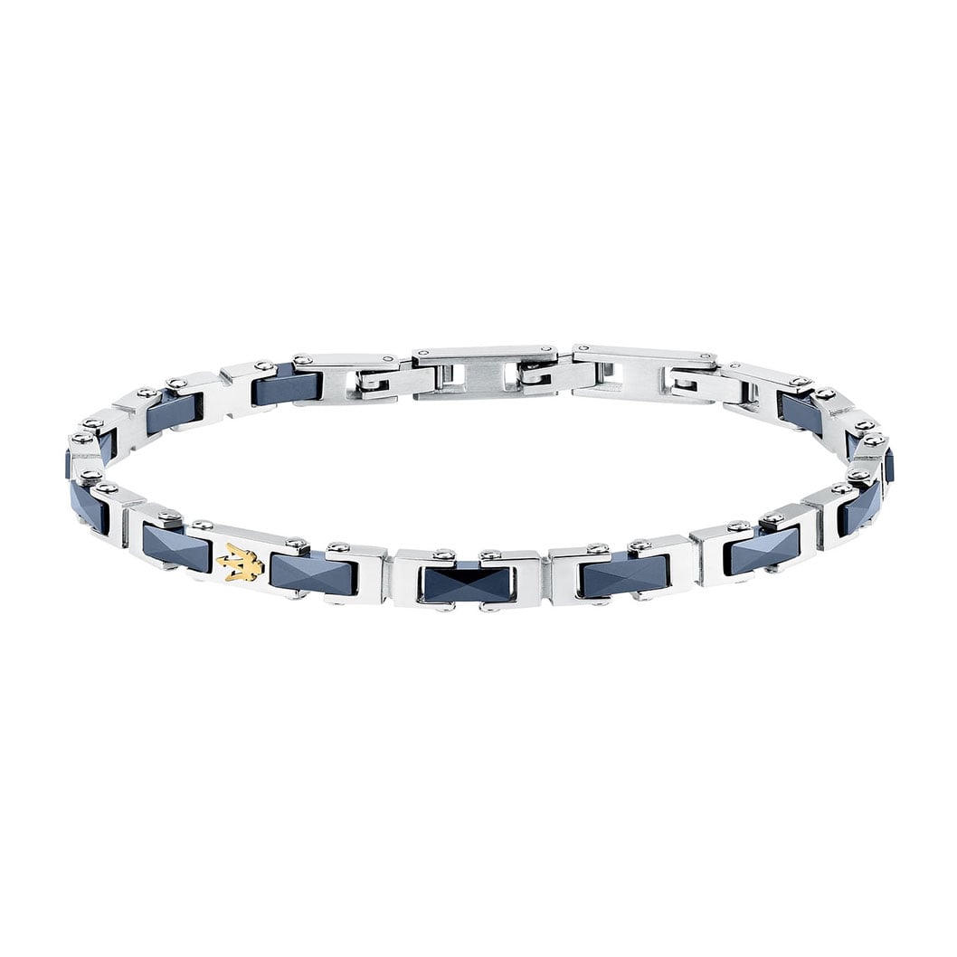 Bracciale Uomo Maserati Acciaio e Ceramic Blu JM226ATZ82-Fichera Preziosi Bracciale Uomo Maserati Acciaio e Ceramic Blu JM226ATZ82 - immagine 1