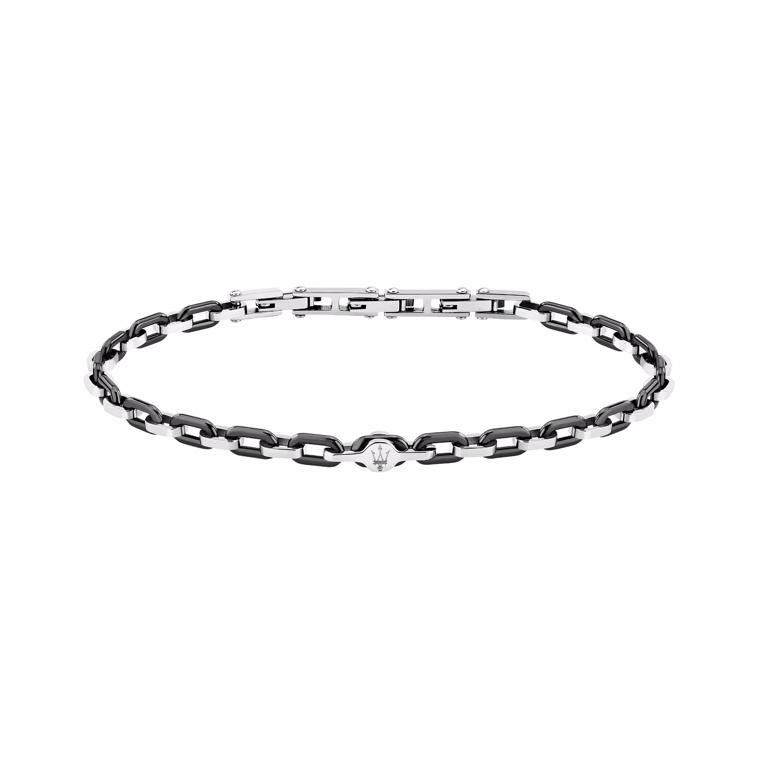 Bracciale Uomo Maserati J Acciaio e Ceramic JM226ATZ77-fichera preziosi Bracciale Uomo Maserati Acciaio e Ceramic Nero JM226ATZ77 - immagine 1