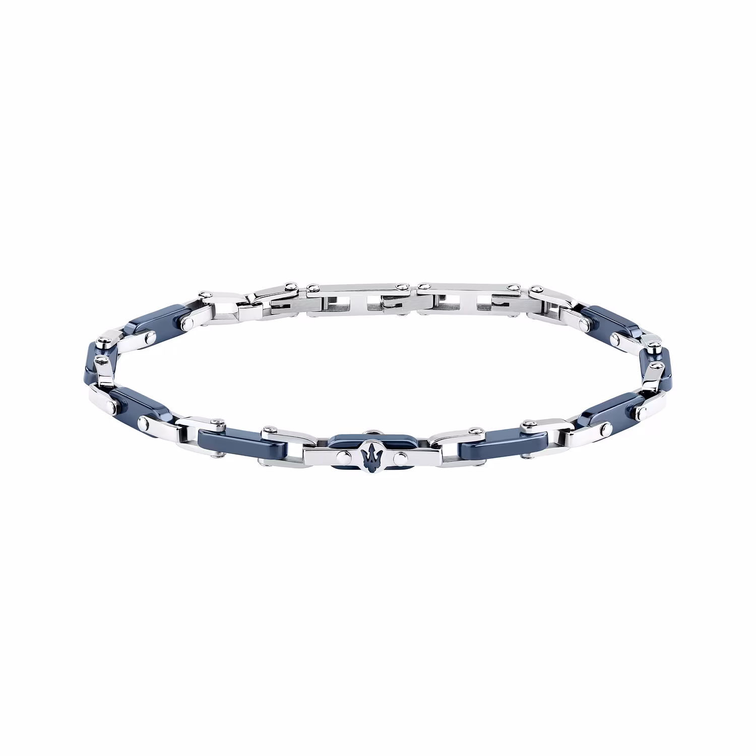 Bracciale Uomo Maserati J Acciaio e Ceramica Blu JM226ATZ76-Fichera Preziosi Bracciale Uomo Maserati J Acciaio e Ceramica Blu JM226ATZ76 - immagine 1